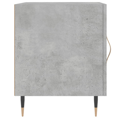 vidaXL Tables de chevet 2 pcs Gris béton 40x40x50 cm Bois d'ingénierie