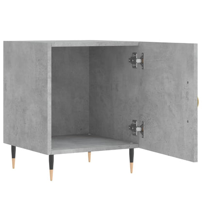 vidaXL Tables de chevet 2 pcs Gris béton 40x40x50 cm Bois d'ingénierie
