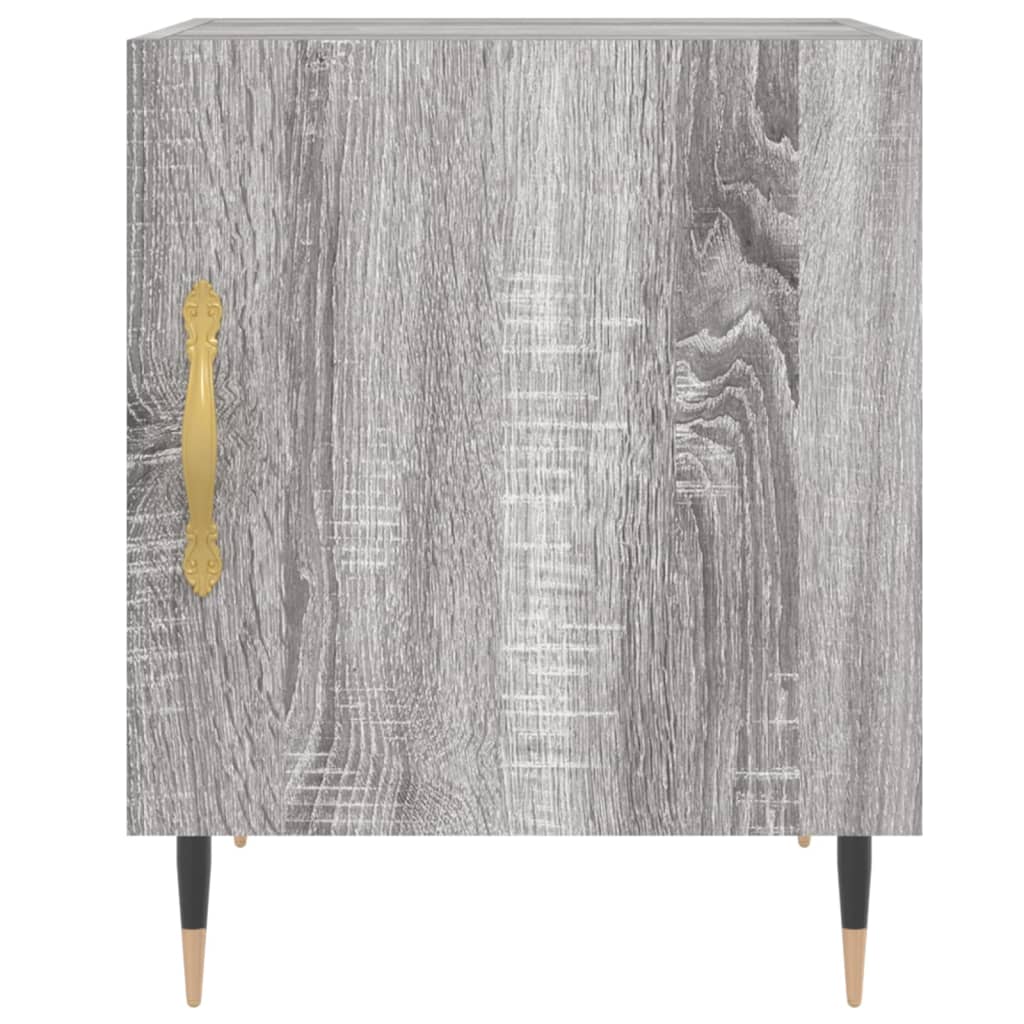 vidaXL Nachttisch Grau Sonoma 40x40x50 cm Holzwerkstoff