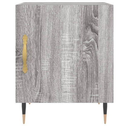 vidaXL Nachttisch Grau Sonoma 40x40x50 cm Holzwerkstoff