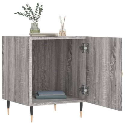 vidaXL Tables de chevet 2 pcs Gris sonoma 40x40x50 cm Bois d'ingénierie
