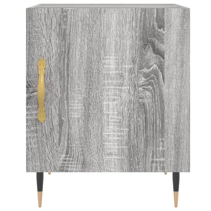 vidaXL Tables de chevet 2 pcs Gris sonoma 40x40x50 cm Bois d'ingénierie