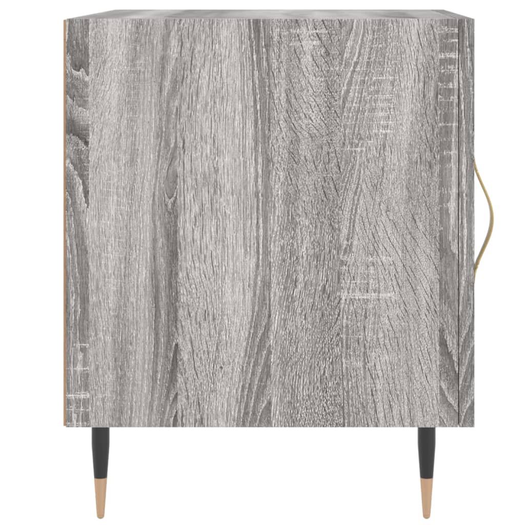 vidaXL Tables de chevet 2 pcs Gris sonoma 40x40x50 cm Bois d'ingénierie