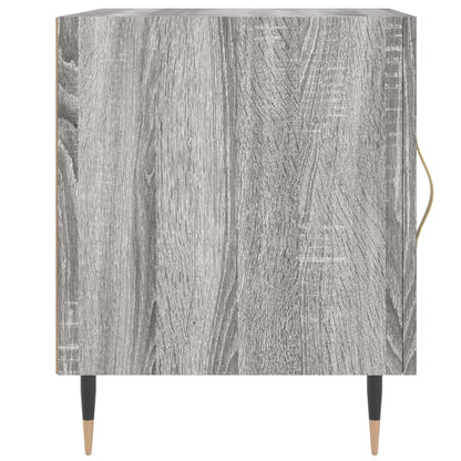 vidaXL Tables de chevet 2 pcs Gris sonoma 40x40x50 cm Bois d'ingénierie