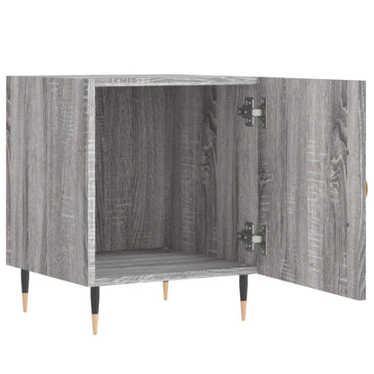 vidaXL Tables de chevet 2 pcs Gris sonoma 40x40x50 cm Bois d'ingénierie