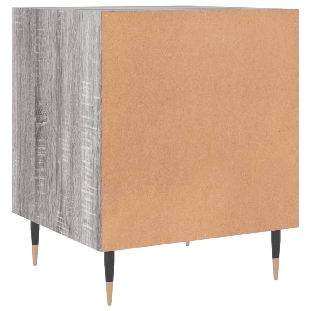 vidaXL Tables de chevet 2 pcs Gris sonoma 40x40x50 cm Bois d'ingénierie