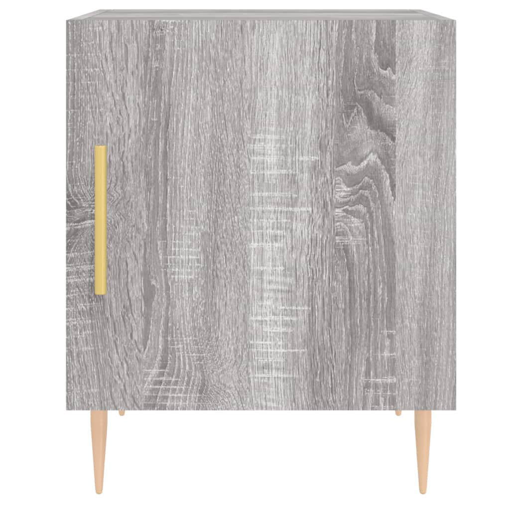 vidaXL Nachttische 2 Stk. Grau Sonoma 40x40x50 cm Holzwerkstoff