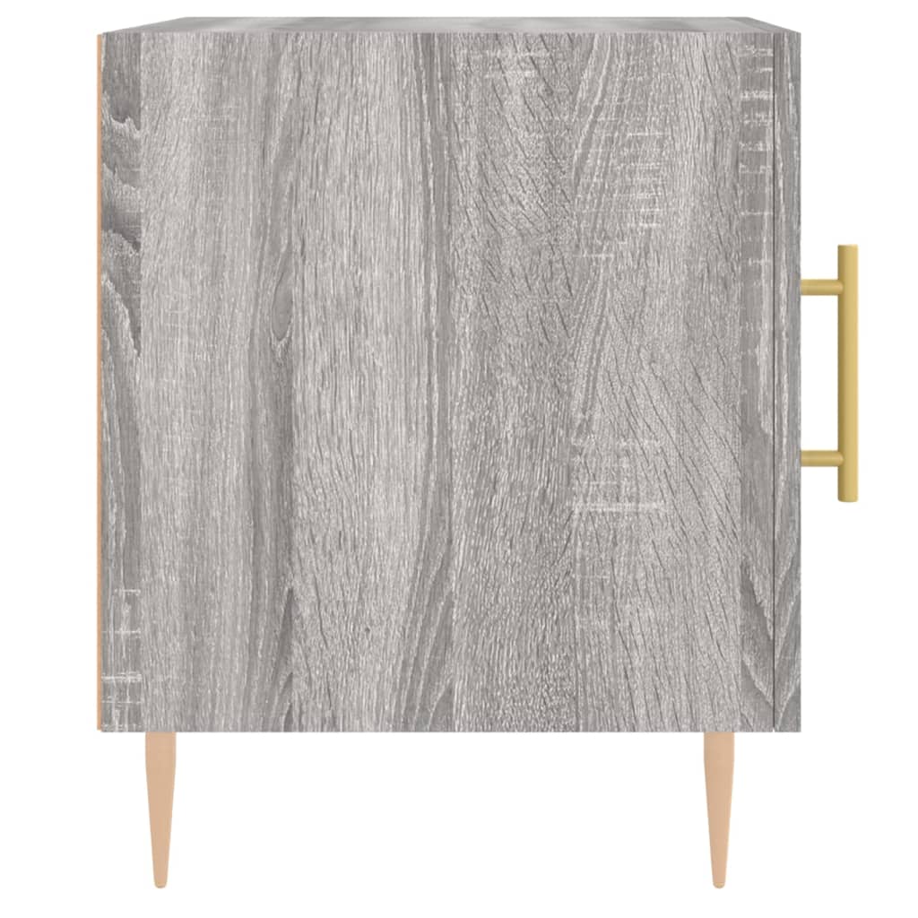 vidaXL Nachttische 2 Stk. Grau Sonoma 40x40x50 cm Holzwerkstoff