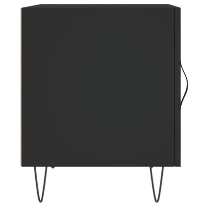 vidaXL Table de chevet Noir 40x40x50 cm Bois d'ingénierie