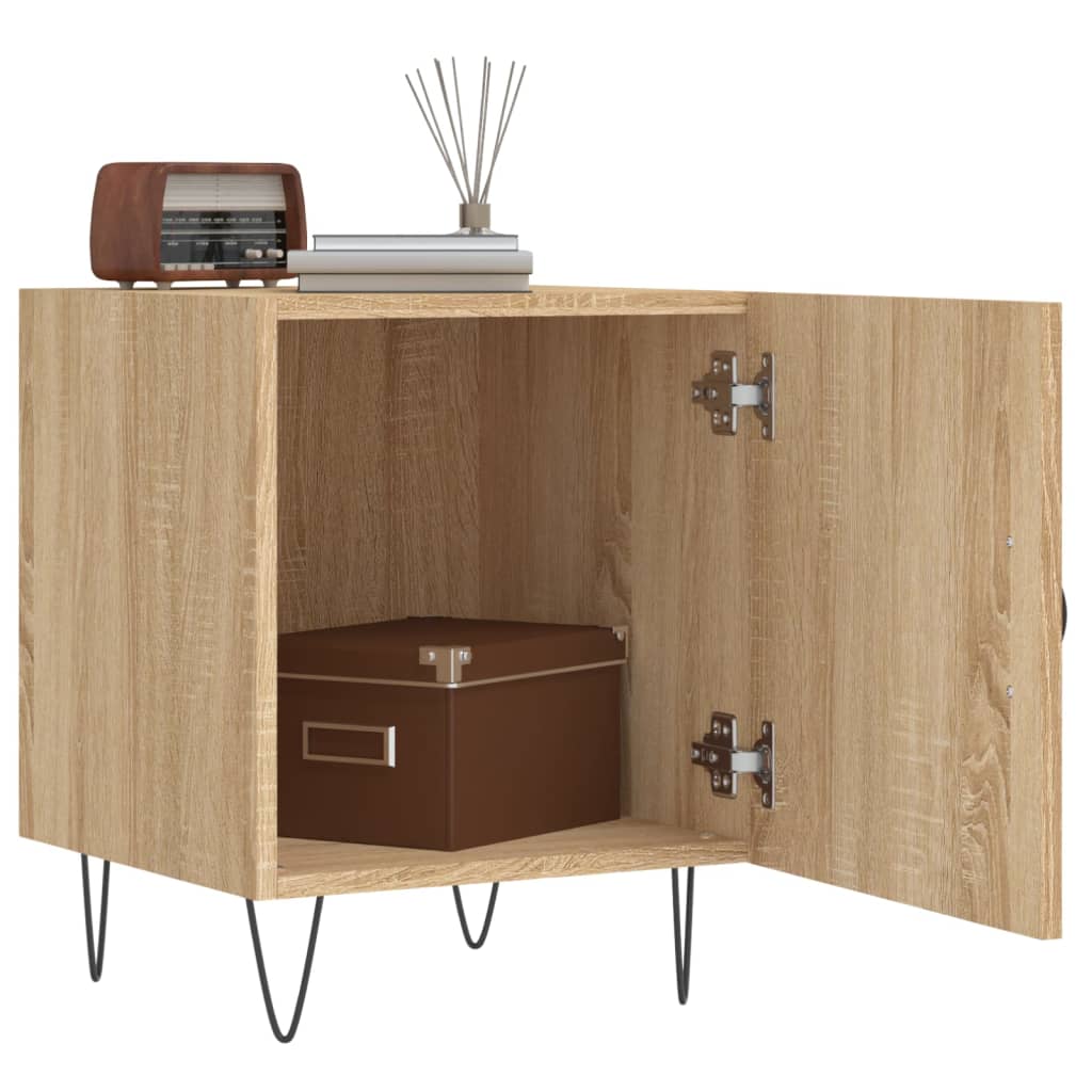 vidaXL Nachttisch Sonoma-Eiche 40x40x50 cm Holzwerkstoff