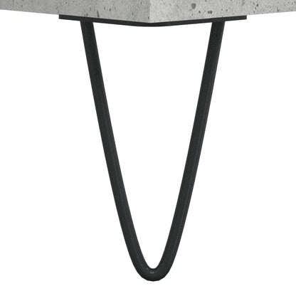 vidaXL Tables de chevet 2 pcs Gris béton 40x40x50 cm Bois d'ingénierie