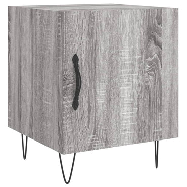 vidaXL Nachttisch Grau Sonoma 40x40x50 cm Holzwerkstoff