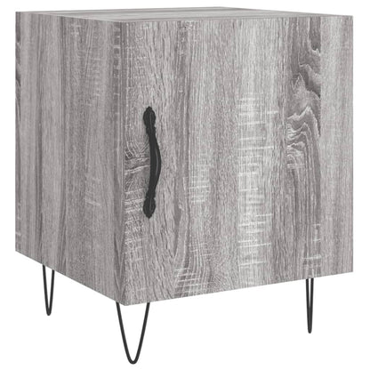 vidaXL Table de chevet gris Sonoma 40x40x50 cm Aggloméré