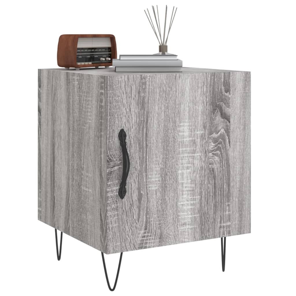 vidaXL Table de chevet gris Sonoma 40x40x50 cm Aggloméré
