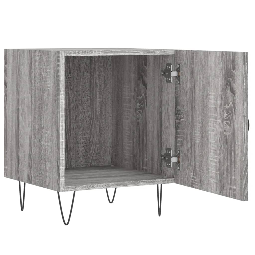 vidaXL Table de chevet gris Sonoma 40x40x50 cm Aggloméré