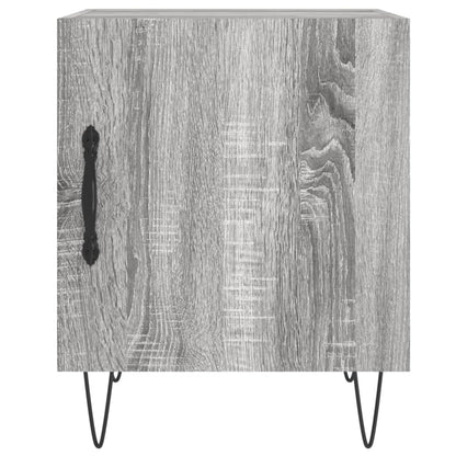vidaXL Table de chevet gris Sonoma 40x40x50 cm Aggloméré