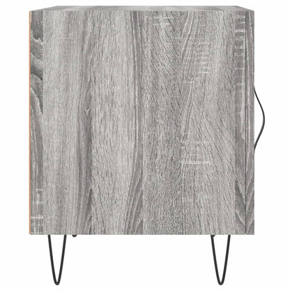 vidaXL Table de chevet gris Sonoma 40x40x50 cm Aggloméré