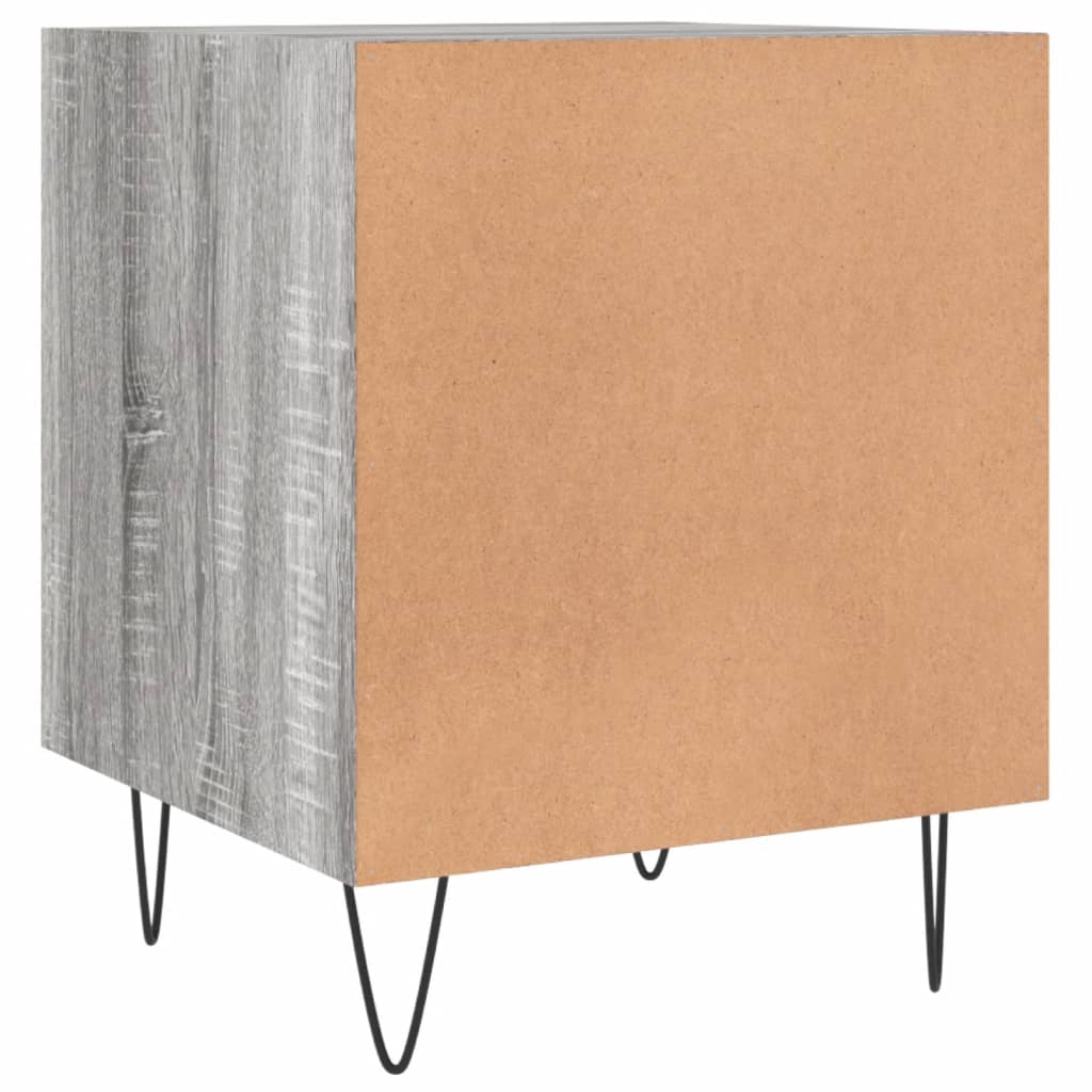 vidaXL Table de chevet gris Sonoma 40x40x50 cm Aggloméré