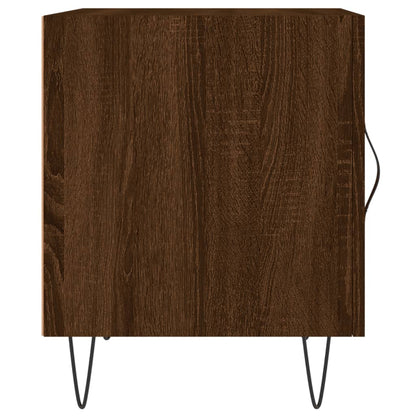 vidaXL Nachttische 2 Stk. Braun Eichen-Optik 40x40x50 cm Holzwerkstoff