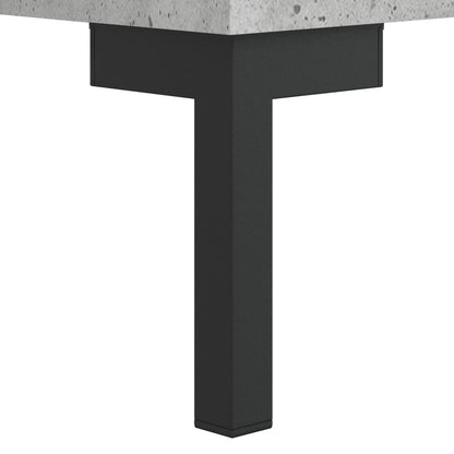 vidaXL Tables de chevet 2 pcs Gris béton 40x40x50 cm Bois d'ingénierie