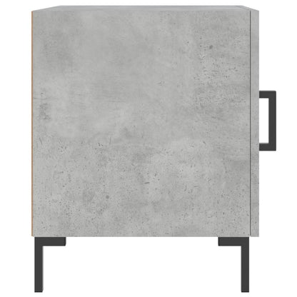 vidaXL Tables de chevet 2 pcs Gris béton 40x40x50 cm Bois d'ingénierie