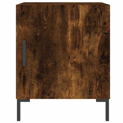 vidaXL Tables de chevet 2 pcs Chêne fumé 40x40x50 cm Bois d'ingénierie