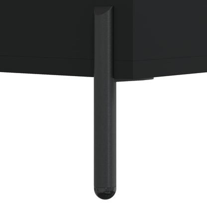 vidaXL Tables de chevet 2 pcs Noir 40x40x50 cm Bois d'ingénierie