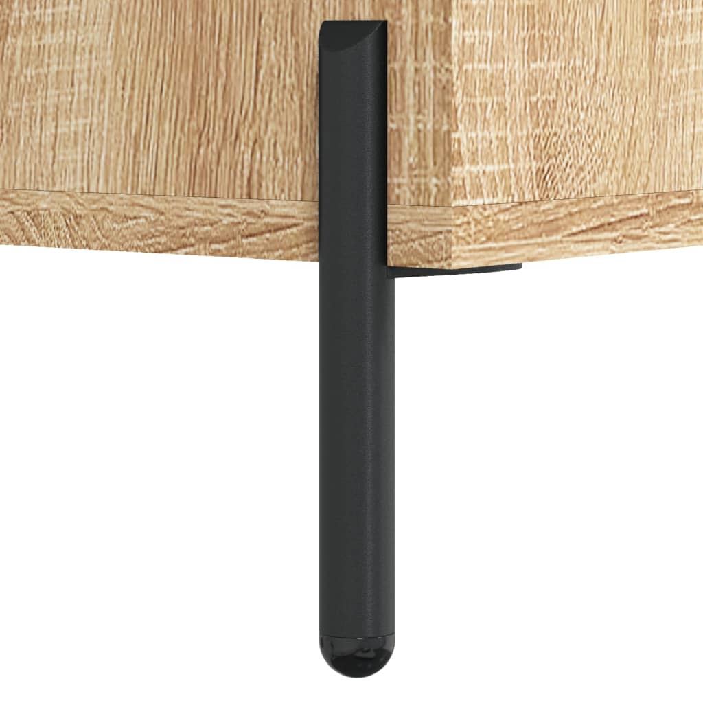 vidaXL Nachttische 2 Stk. Sonoma-Eiche 40x40x50 cm Holzwerkstoff