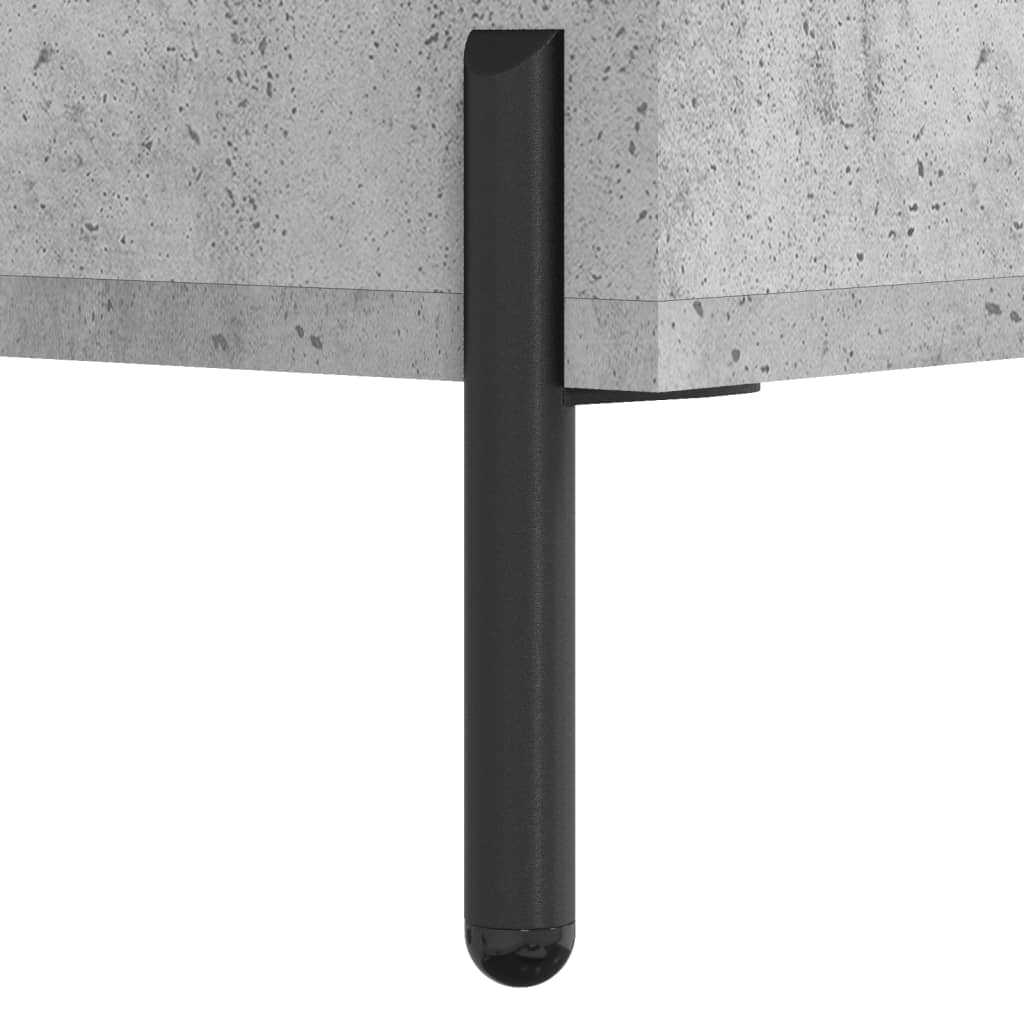 vidaXL Nachttisch Betongrau 40x40x50 cm Holzwerkstoff