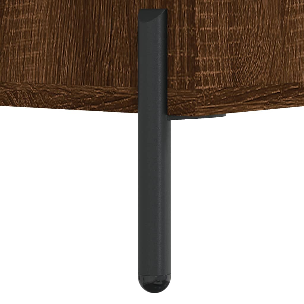 vidaXL Nachttische 2 Stk. Braun Eichen-Optik 40x40x50 cm Holzwerkstoff