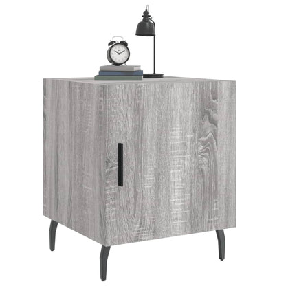 vidaXL Nachttische 2 Stk. Grau Sonoma 40x40x50 cm Holzwerkstoff