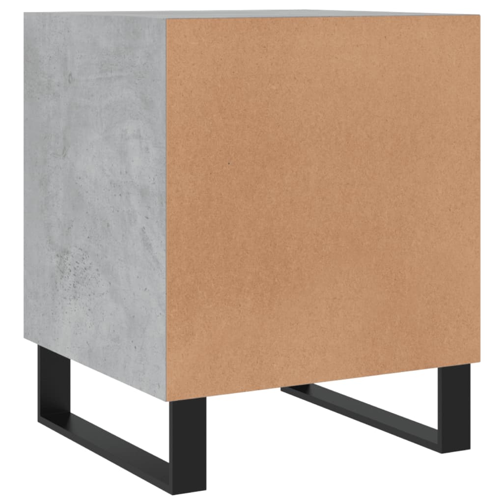 vidaXL Nachttische 2 Stk. Betongrau 40x40x50 cm Holzwerkstoff