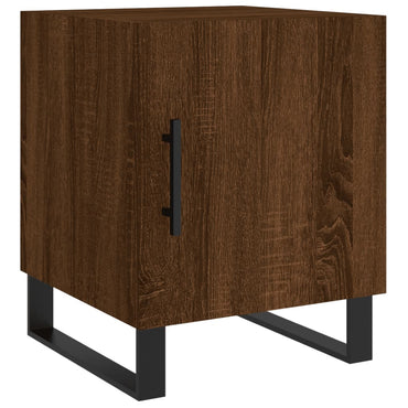 vidaXL Table de chevet aspect chêne marron 40x40x50 cm Bois d'ingénierie