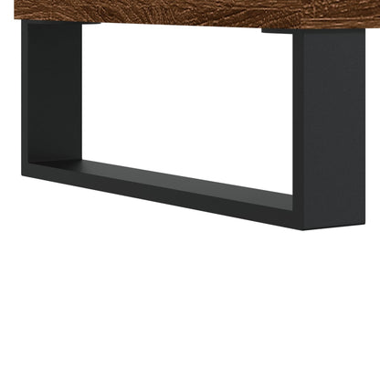 vidaXL Nachttische 2 Stk. Braun Eichen-Optik 40x40x50 cm Holzwerkstoff