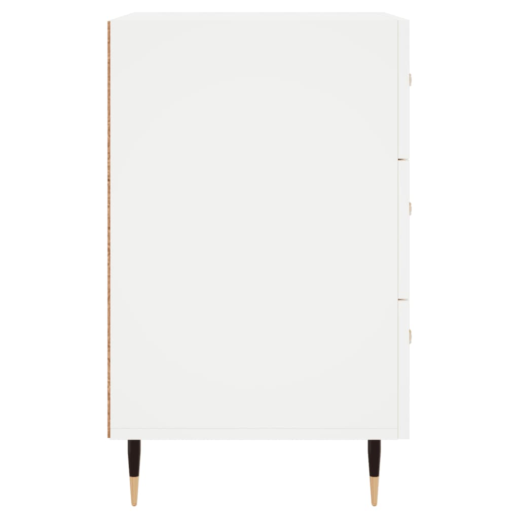 vidaXL Nachttisch Weiß 40x40x66 cm Holzwerkstoff
