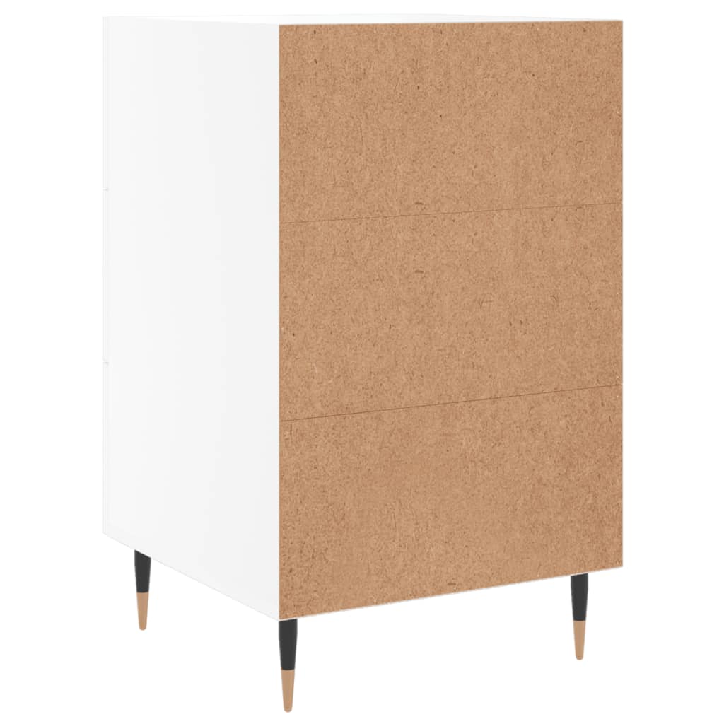 vidaXL Nachttisch Weiß 40x40x66 cm Holzwerkstoff
