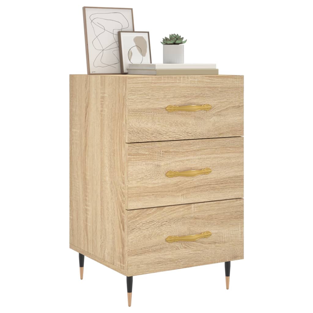 vidaXL Nachttisch Sonoma-Eiche 40x40x66 cm Holzwerkstoff