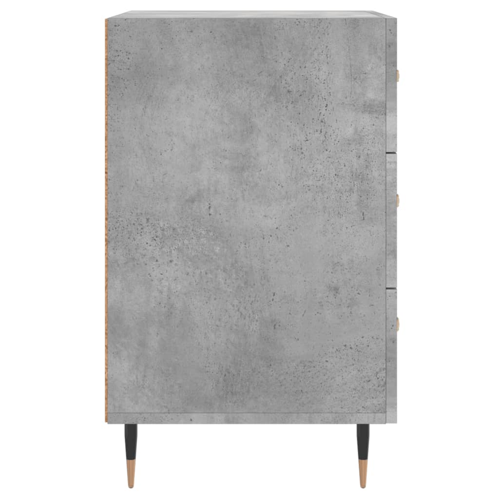vidaXL Nachttisch Betongrau 40x40x66 cm Holzwerkstoff