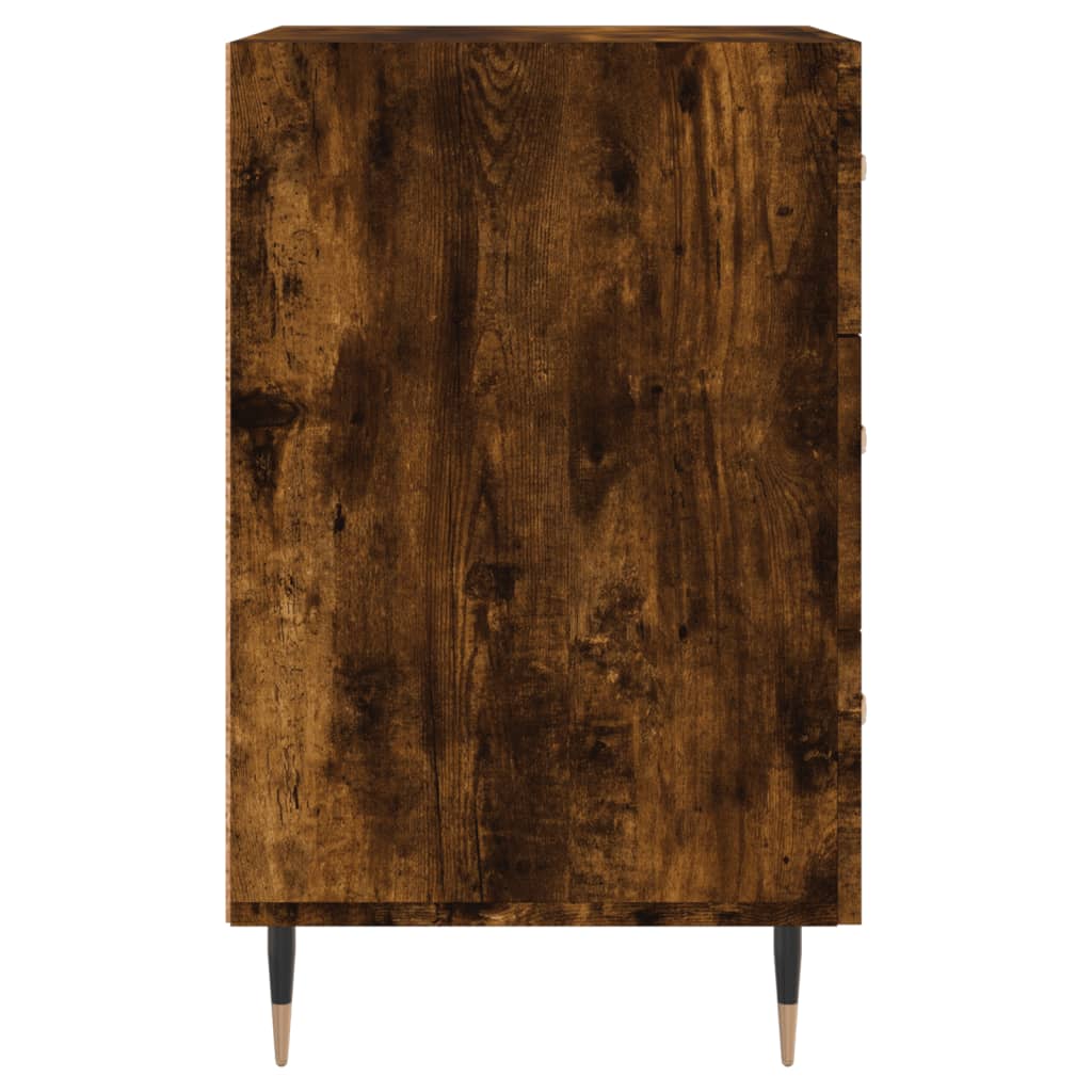 vidaXL Nachttisch Räuchereiche 40x40x66 cm Holzwerkstoff