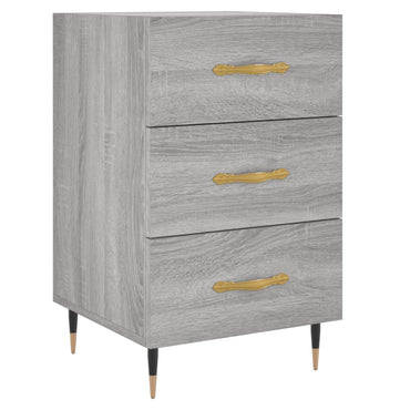 vidaXL Table de chevet grise Sonoma 40x40x66 cm, bois d'ingénierie