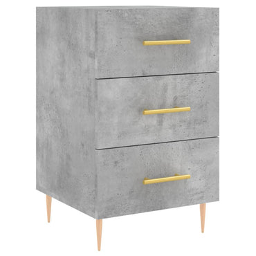 vidaXL Table de chevet gris béton 40x40x66 cm Bois d'ingénierie