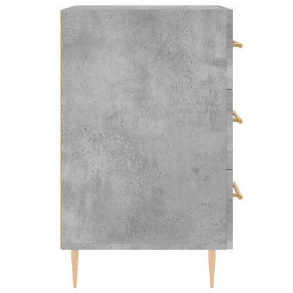 vidaXL Table de chevet gris béton 40x40x66 cm Bois d'ingénierie