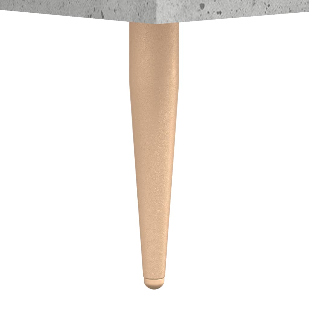 vidaXL Table de chevet gris béton 40x40x66 cm Bois d'ingénierie