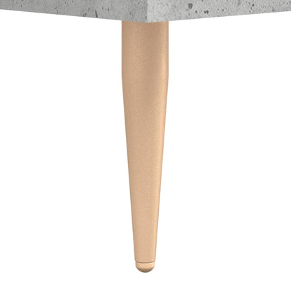 vidaXL Table de chevet gris béton 40x40x66 cm Bois d'ingénierie