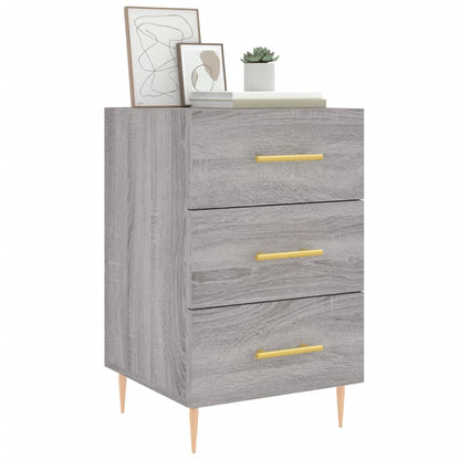 vidaXL Nachttisch Grau Sonoma 40x40x66 cm Holzwerkstoff