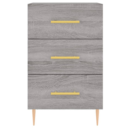vidaXL Nachttisch Grau Sonoma 40x40x66 cm Holzwerkstoff