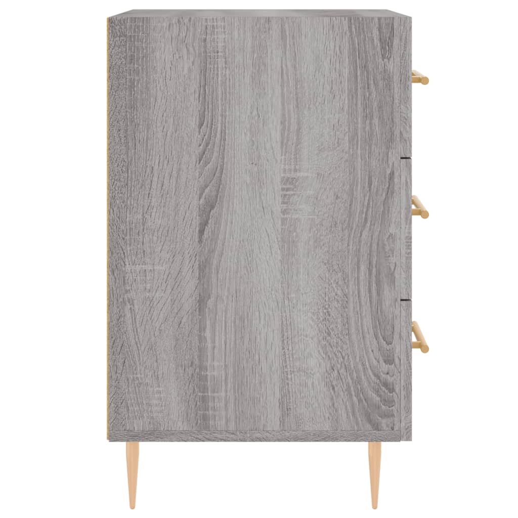 vidaXL Nachttisch Grau Sonoma 40x40x66 cm Holzwerkstoff