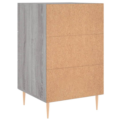 vidaXL Nachttisch Grau Sonoma 40x40x66 cm Holzwerkstoff