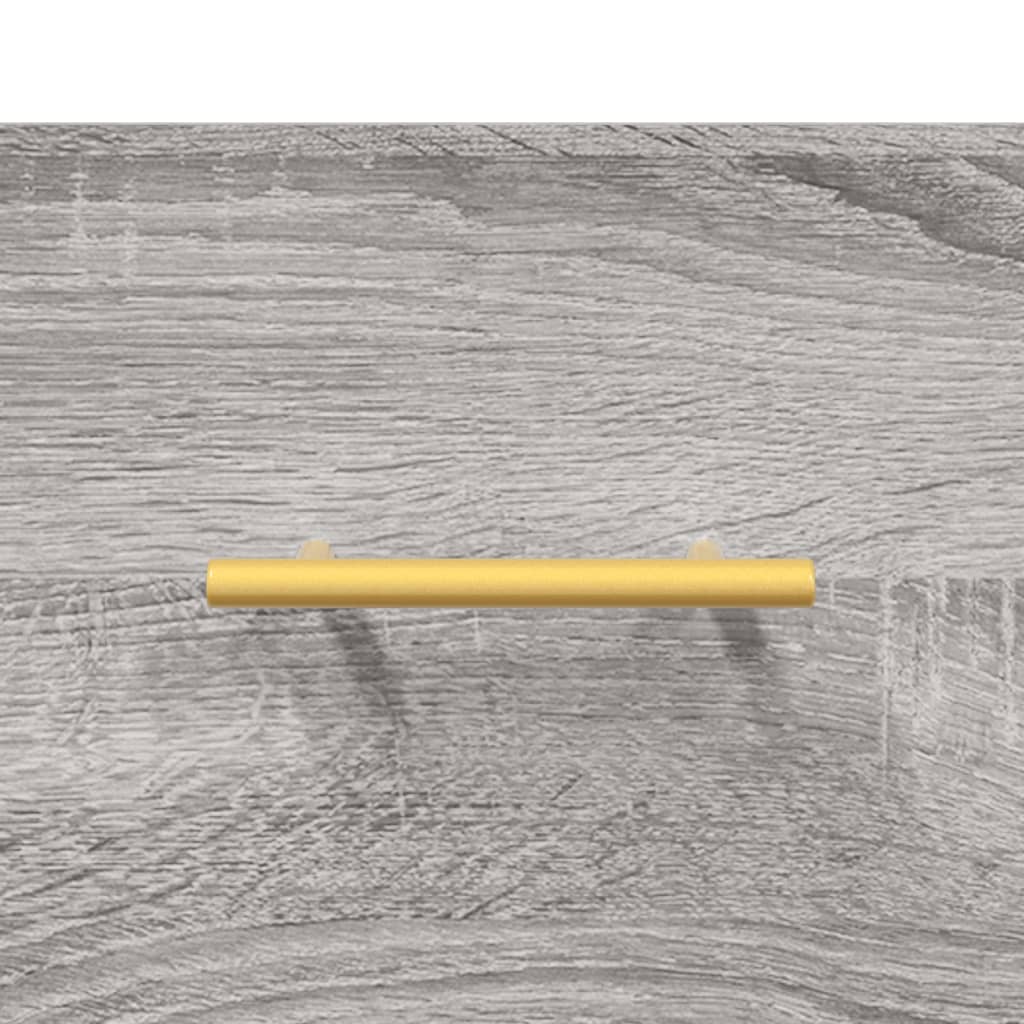 vidaXL Nachttisch Grau Sonoma 40x40x66 cm Holzwerkstoff