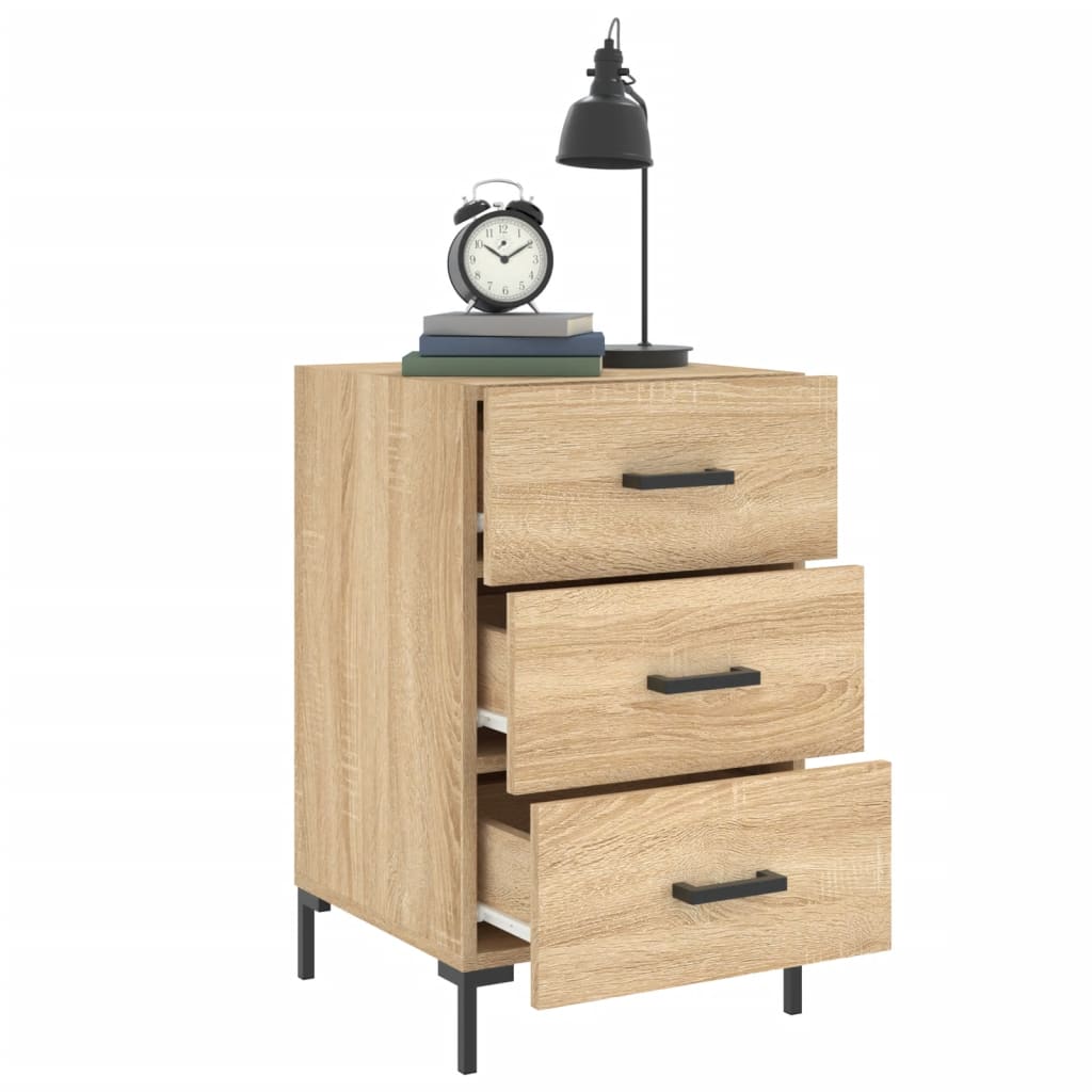 vidaXL Nachttisch Sonoma-Eiche 40x40x66 cm Holzwerkstoff